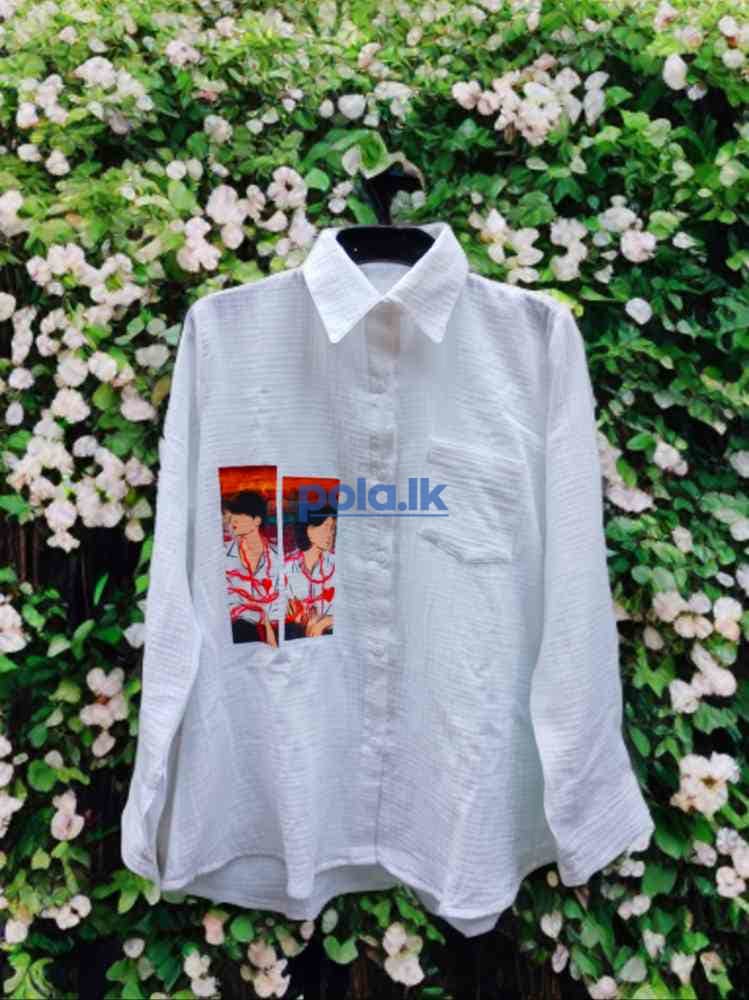 Double cotton shirt blouses collection for girls - photo 14