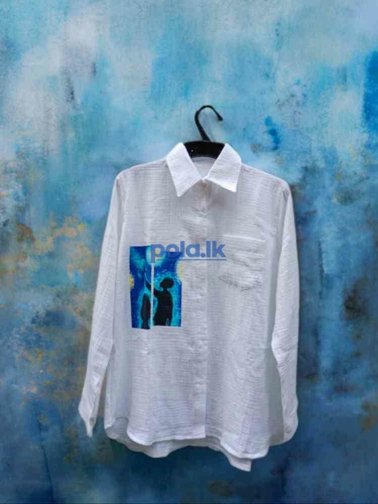 Double cotton shirt blouses collection for girls - photo 12