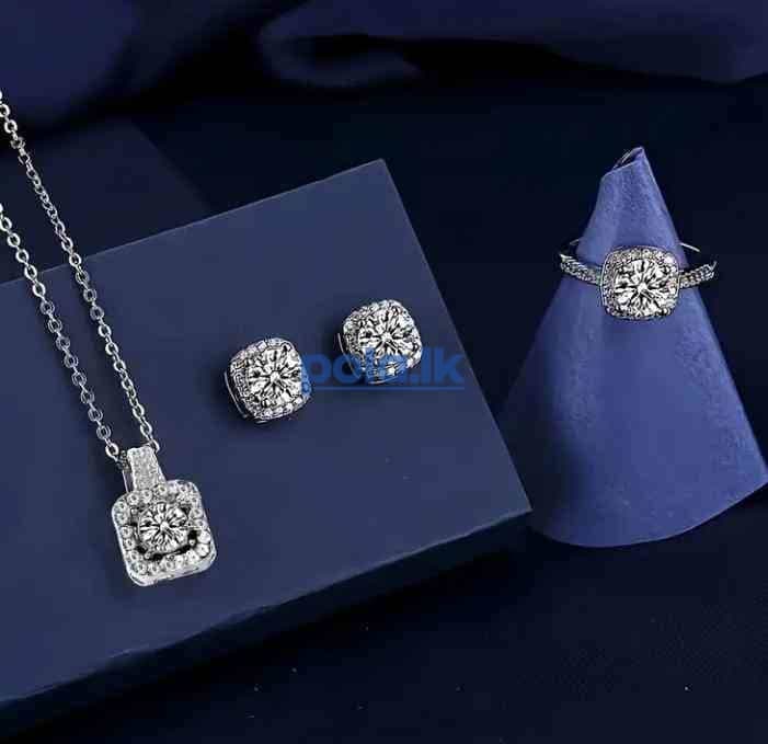 Glass material jewelery set - photo 2