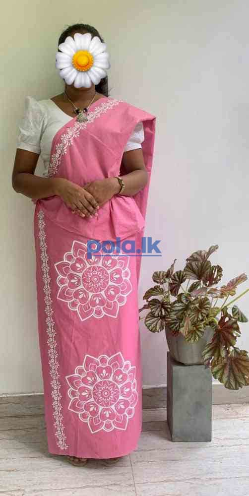 Printed lase cotton sarees - photo 1