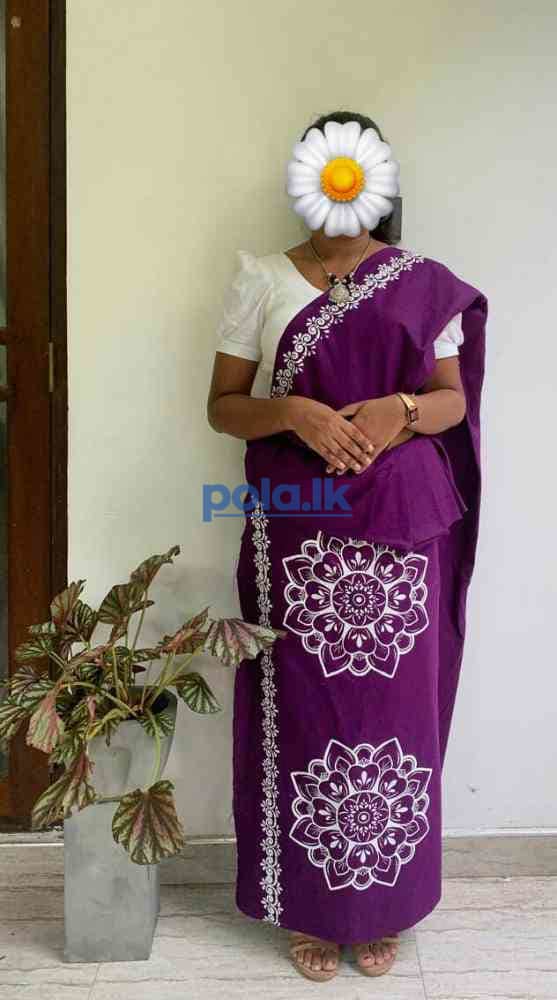 Printed lase cotton sarees - photo 3
