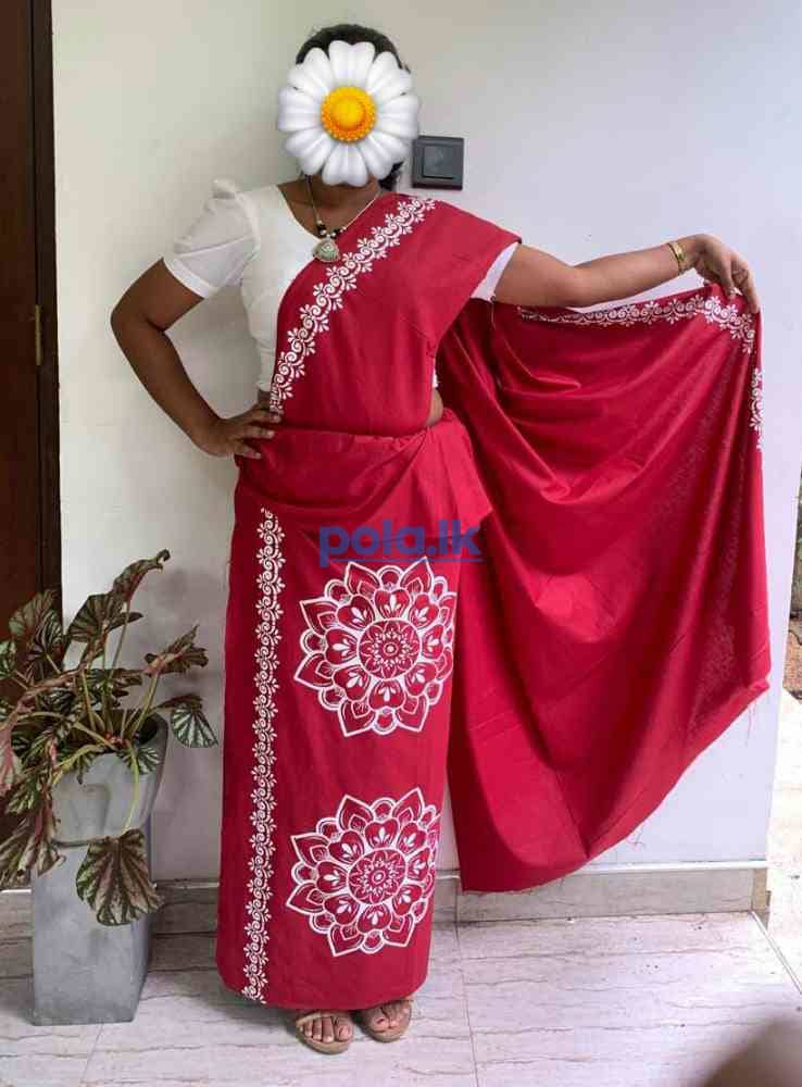 Printed lase cotton sarees - photo 4