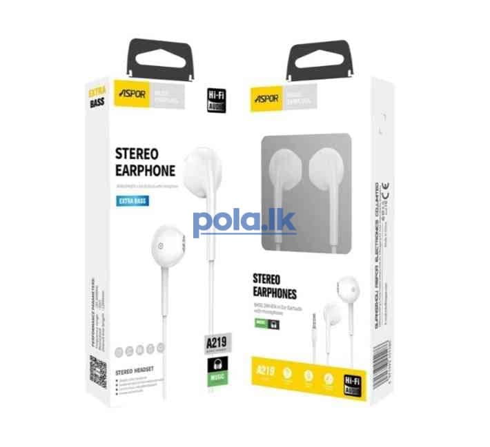 Aspor A219 stereo earphone - photo 2