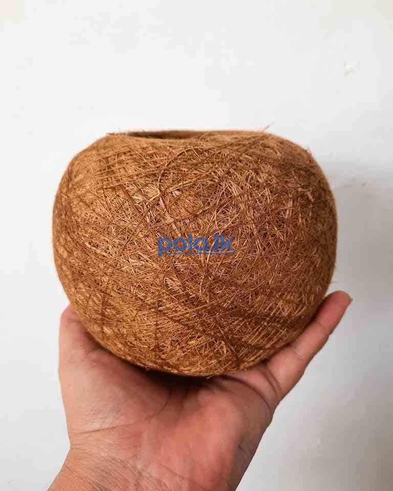 Handmade kokedama coir pot - photo 1