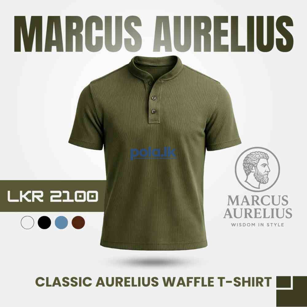 Marcus aurelius waffle knit cotton t-shirts - photo 1