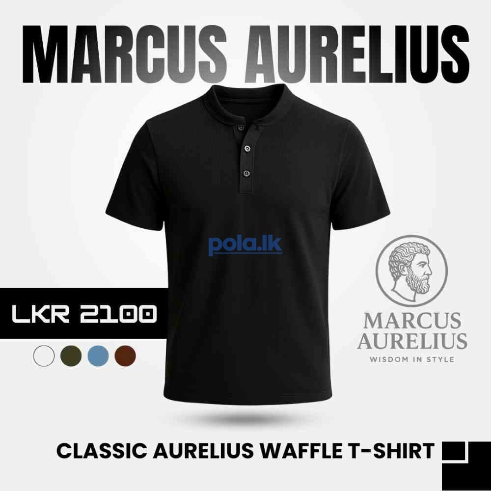 Marcus aurelius waffle knit cotton t-shirts - photo 2