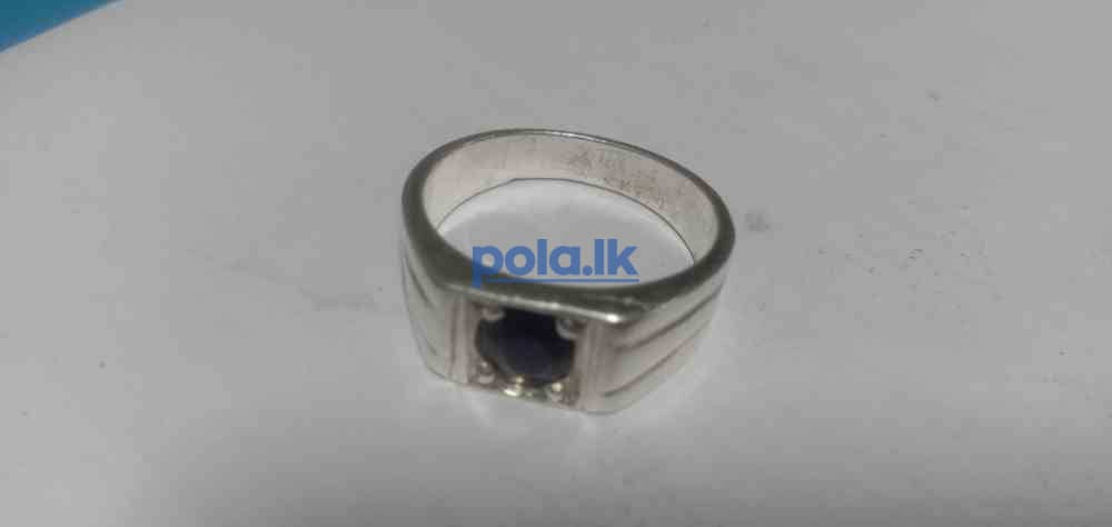 Deep blue sapphire ring - photo 4