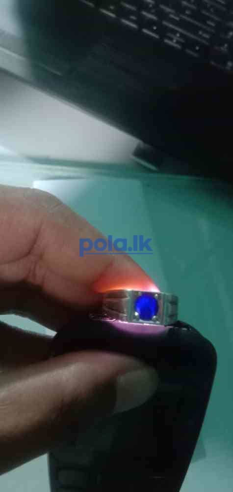 Deep blue sapphire ring - photo 1
