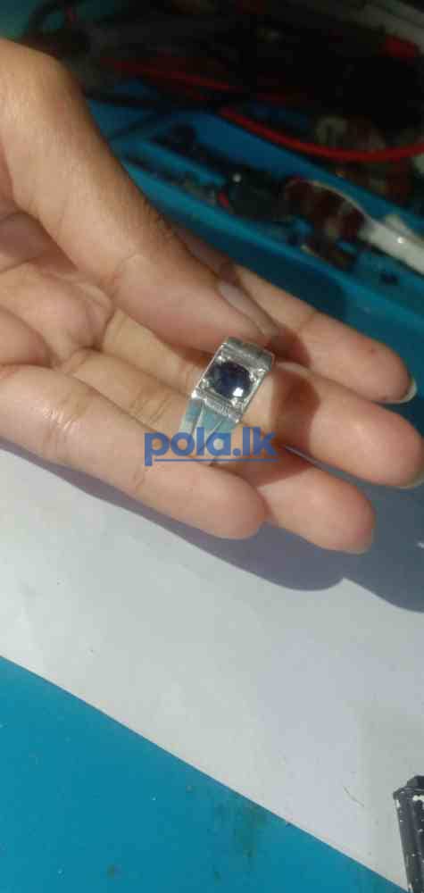 Deep blue sapphire ring - photo 2
