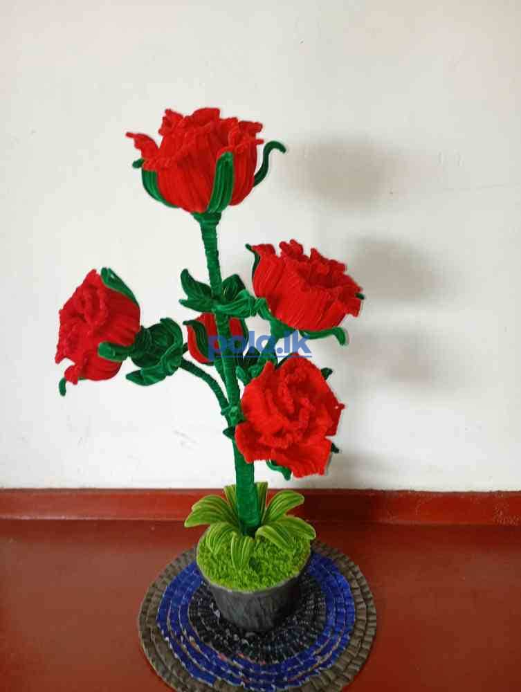 Pipe cleaner flower pot - photo 1