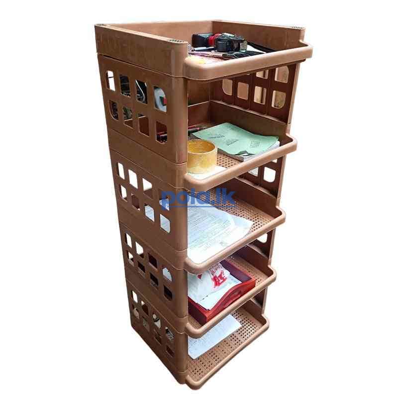 5 Layer plastic book shelf - photo 1