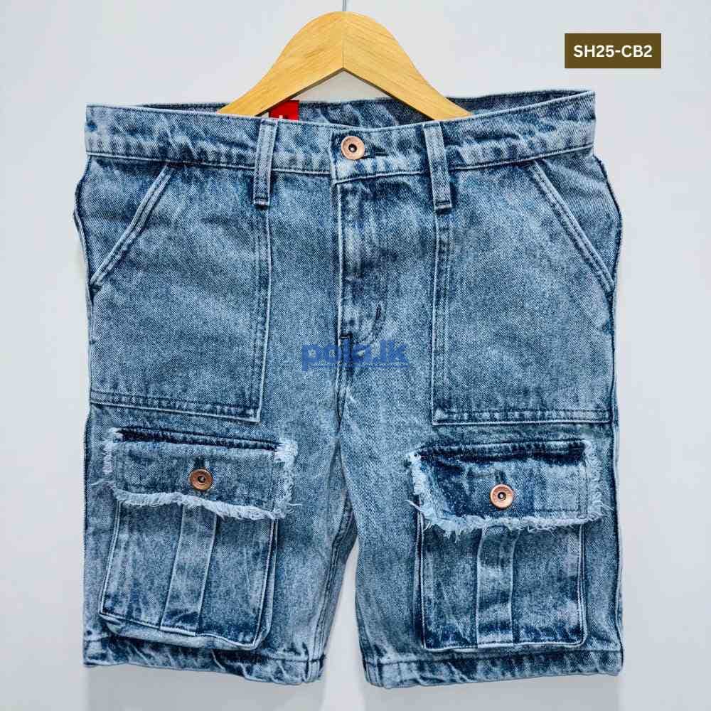 Boys denim pocket short - photo 2