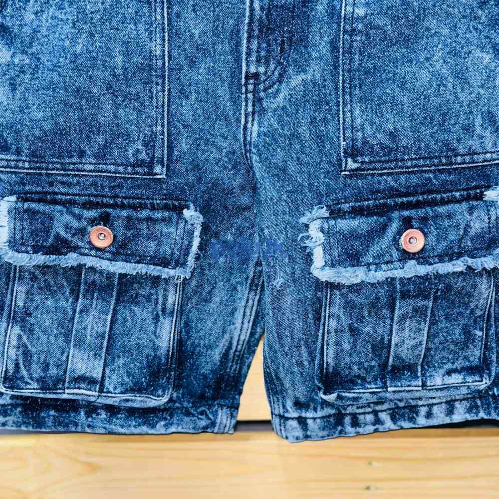 Boys denim pocket short - photo 4