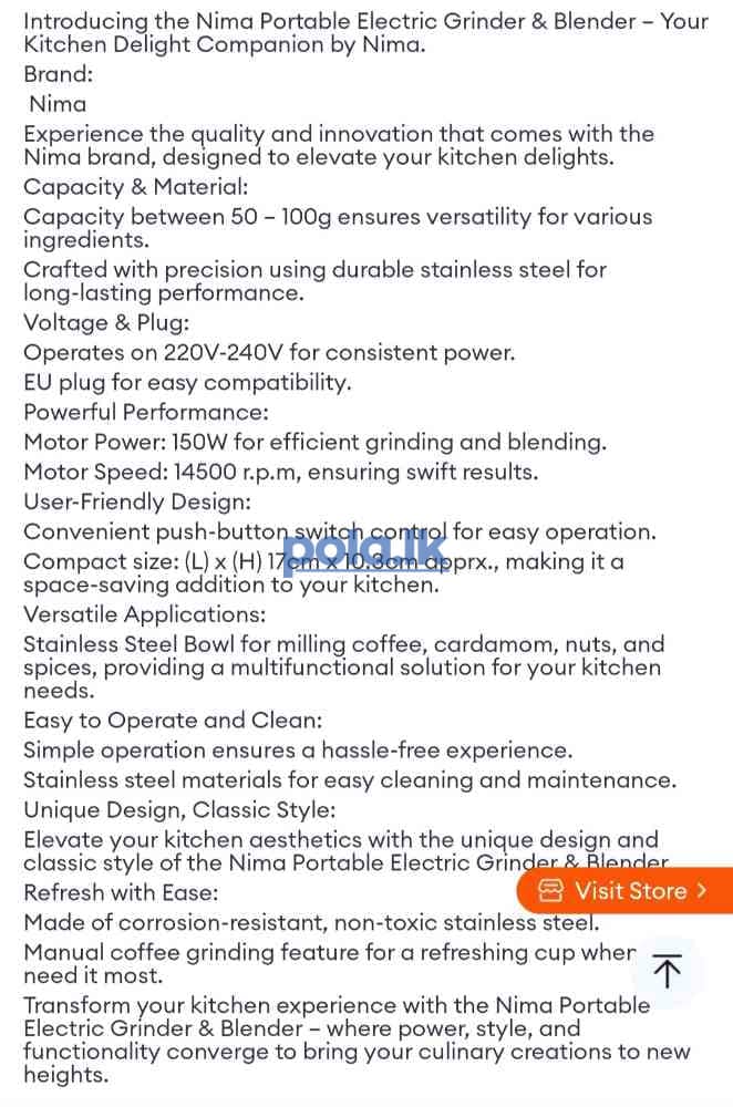 Nima electric grinder and blender - photo 11