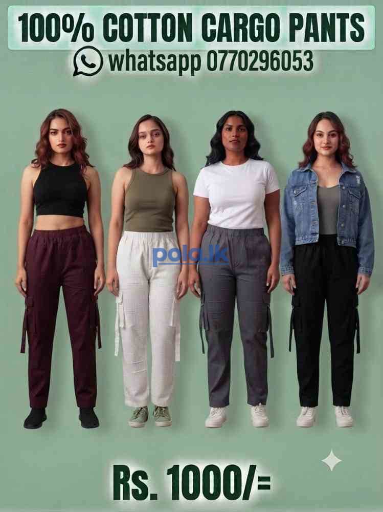 Cotton cargo pants - photo 4