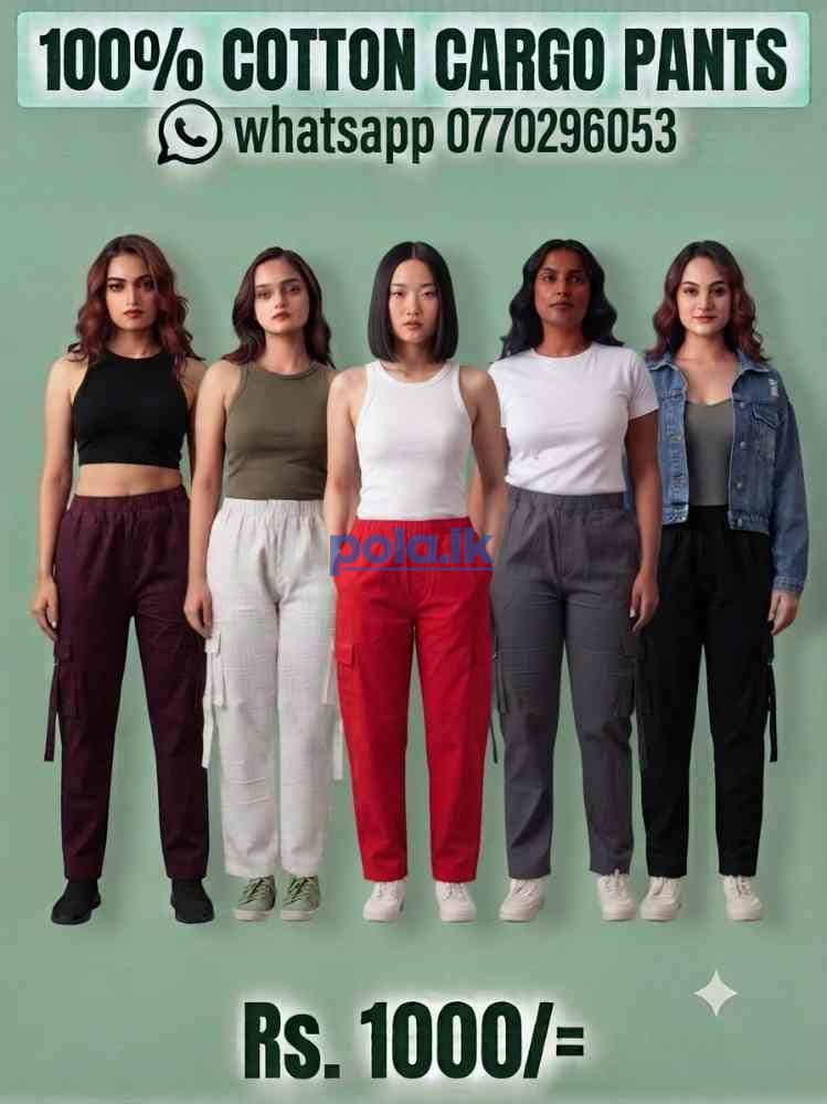 Cotton cargo pants - photo 3