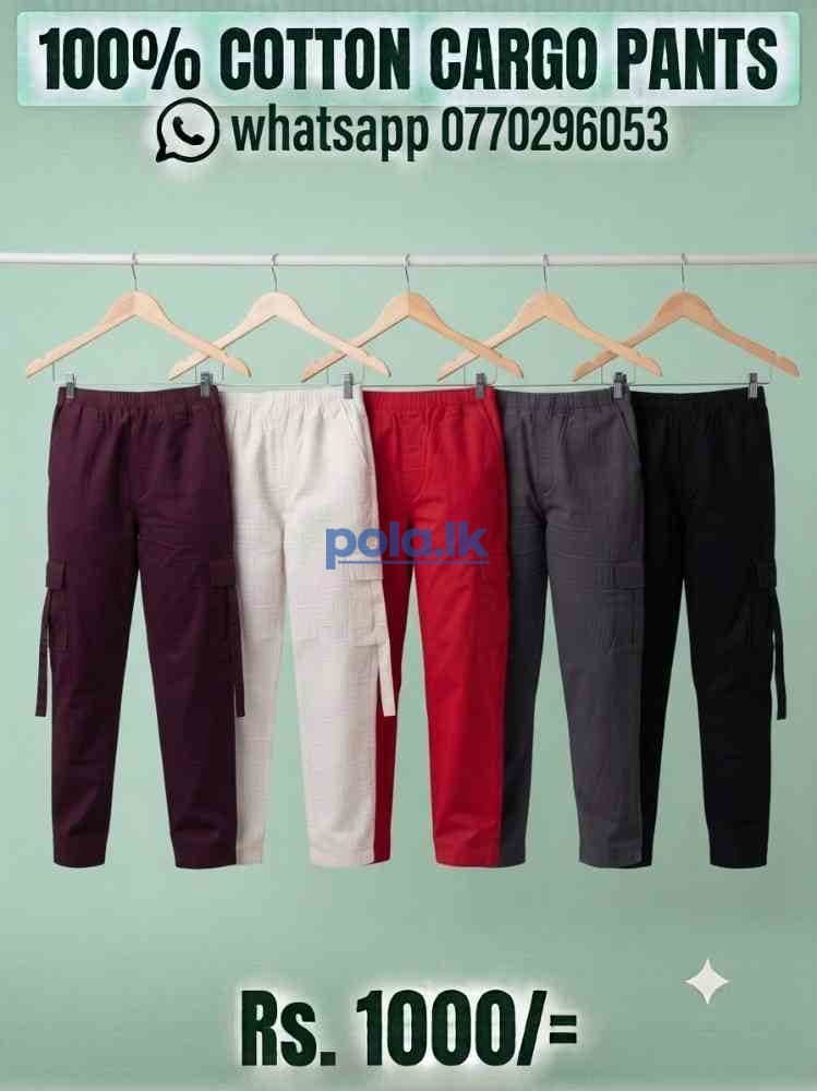 Cotton cargo pants - photo 1
