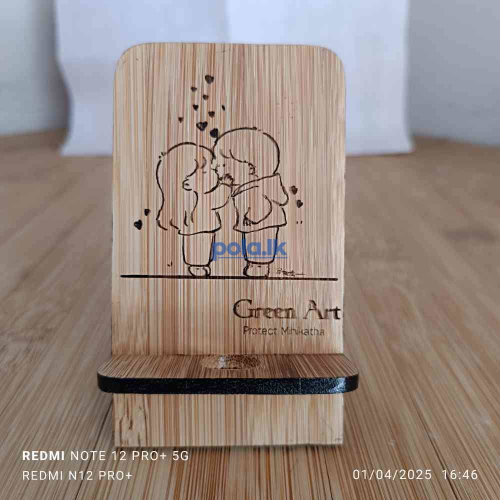 Bamboo phone stand - photo 13