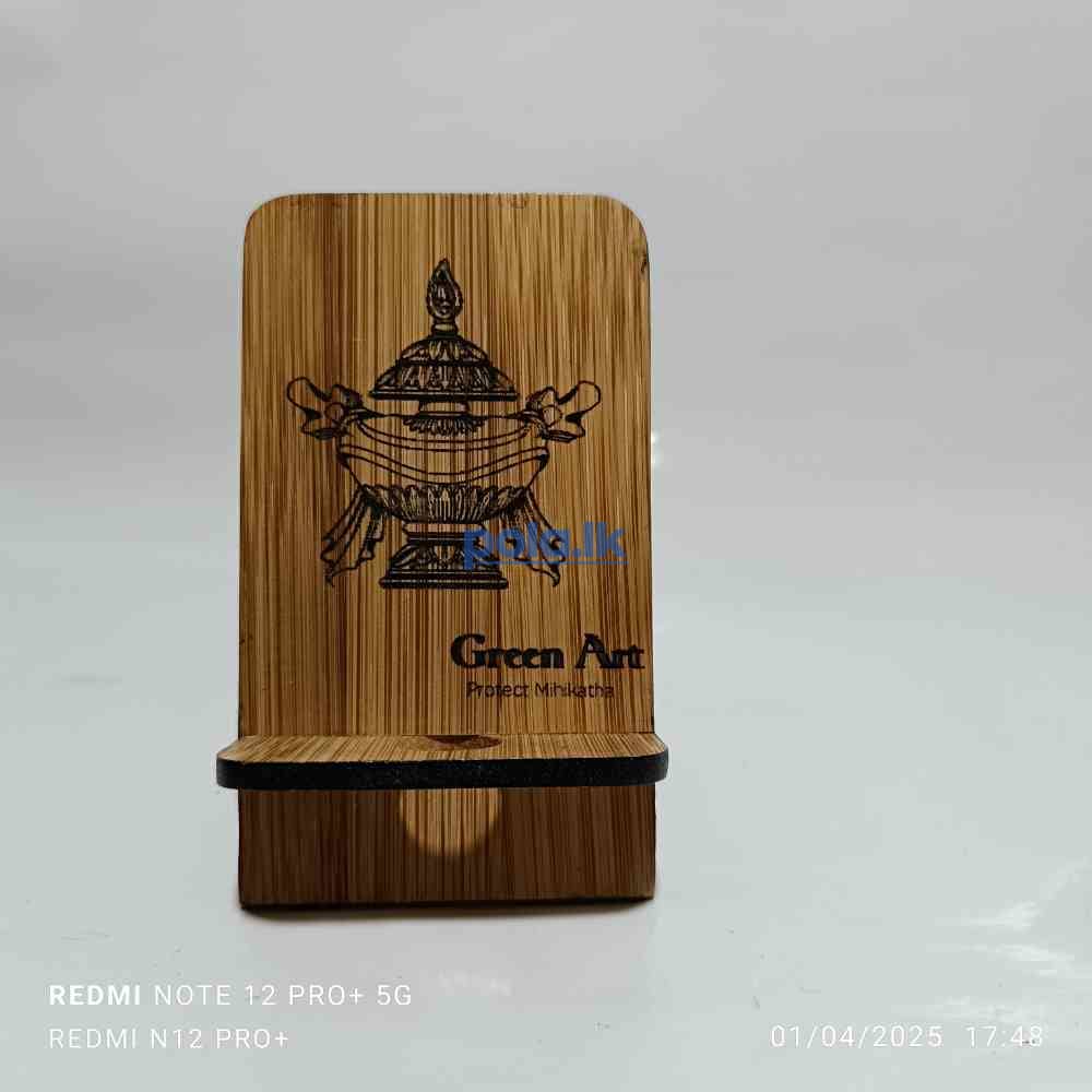 Bamboo phone stand - photo 3