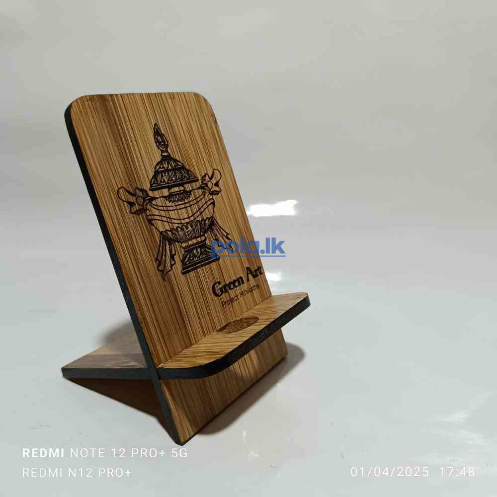 Bamboo phone stand - photo 4