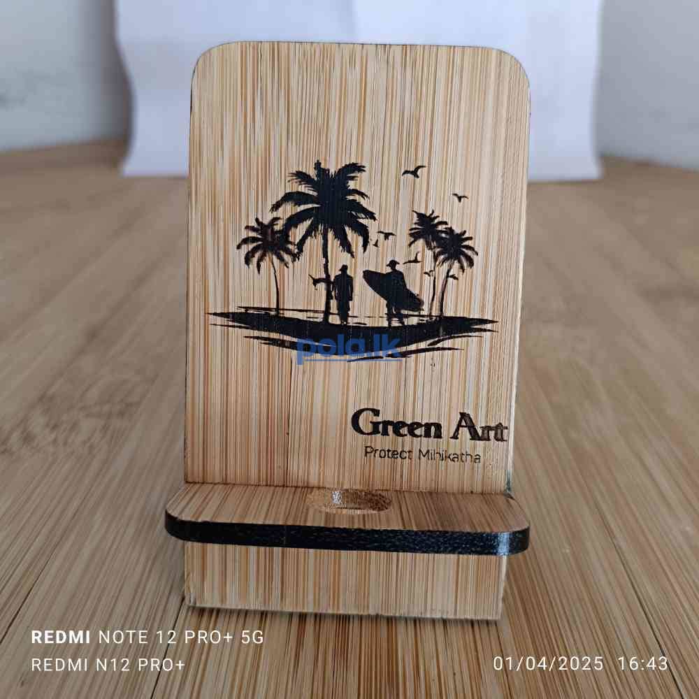Bamboo phone stand - photo 19