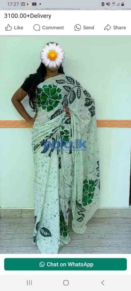Indian batik sarees for sale - photo 11