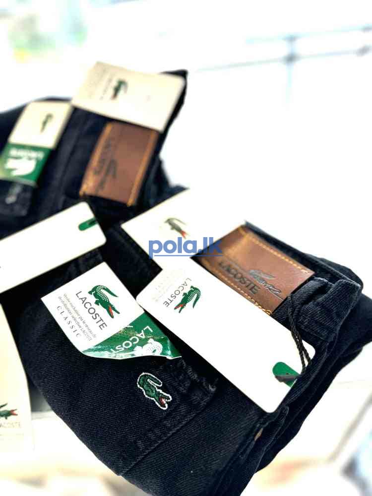 Men's lacoste black big fold denim - photo 2