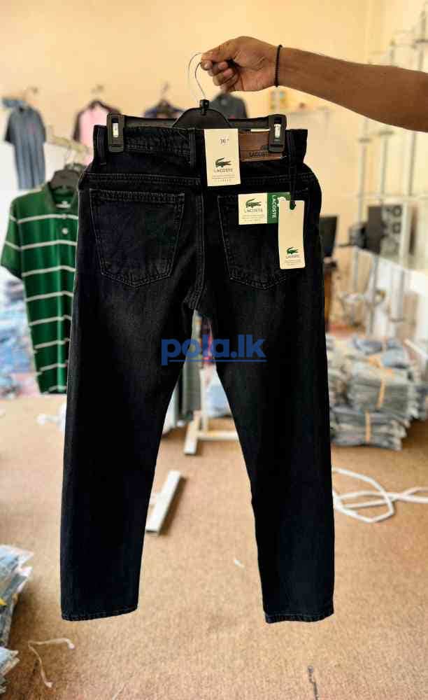 Men's lacoste black big fold denim - photo 5