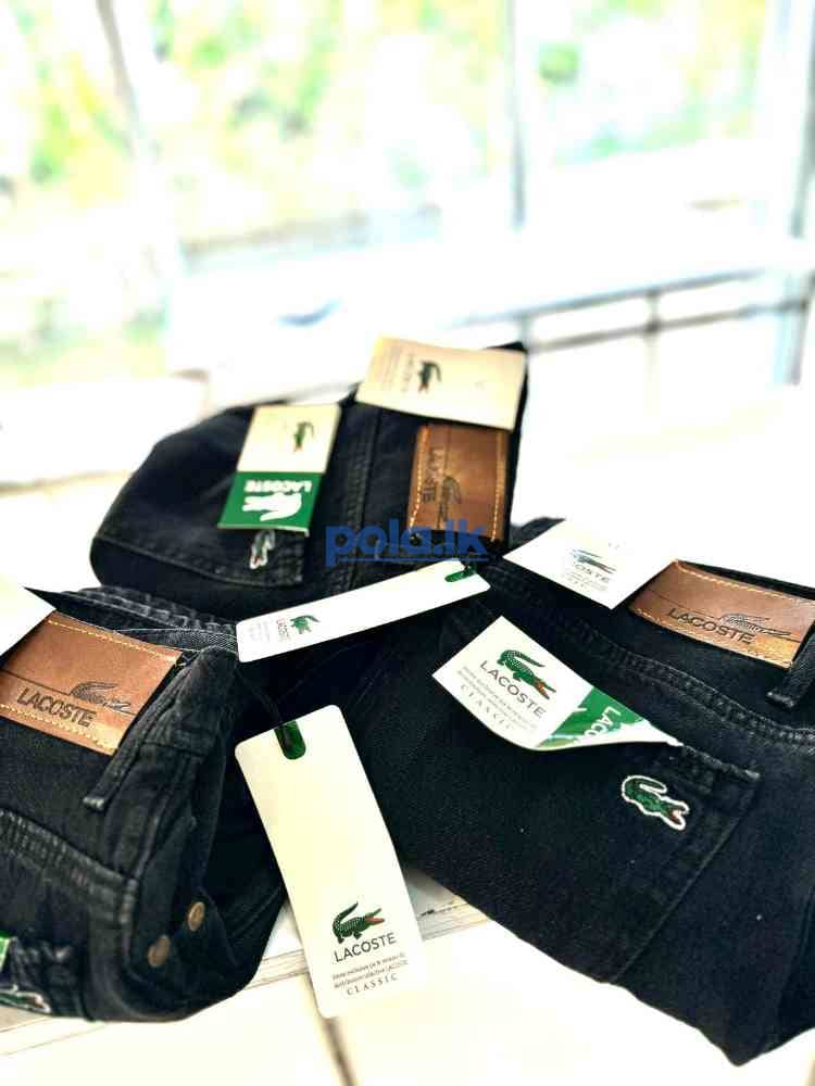 Men's lacoste black big fold denim - photo 4