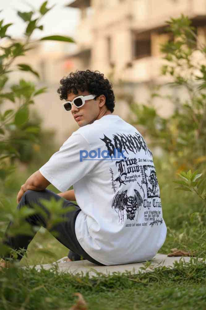 Men’s oversized puff print t-shirts - photo 3