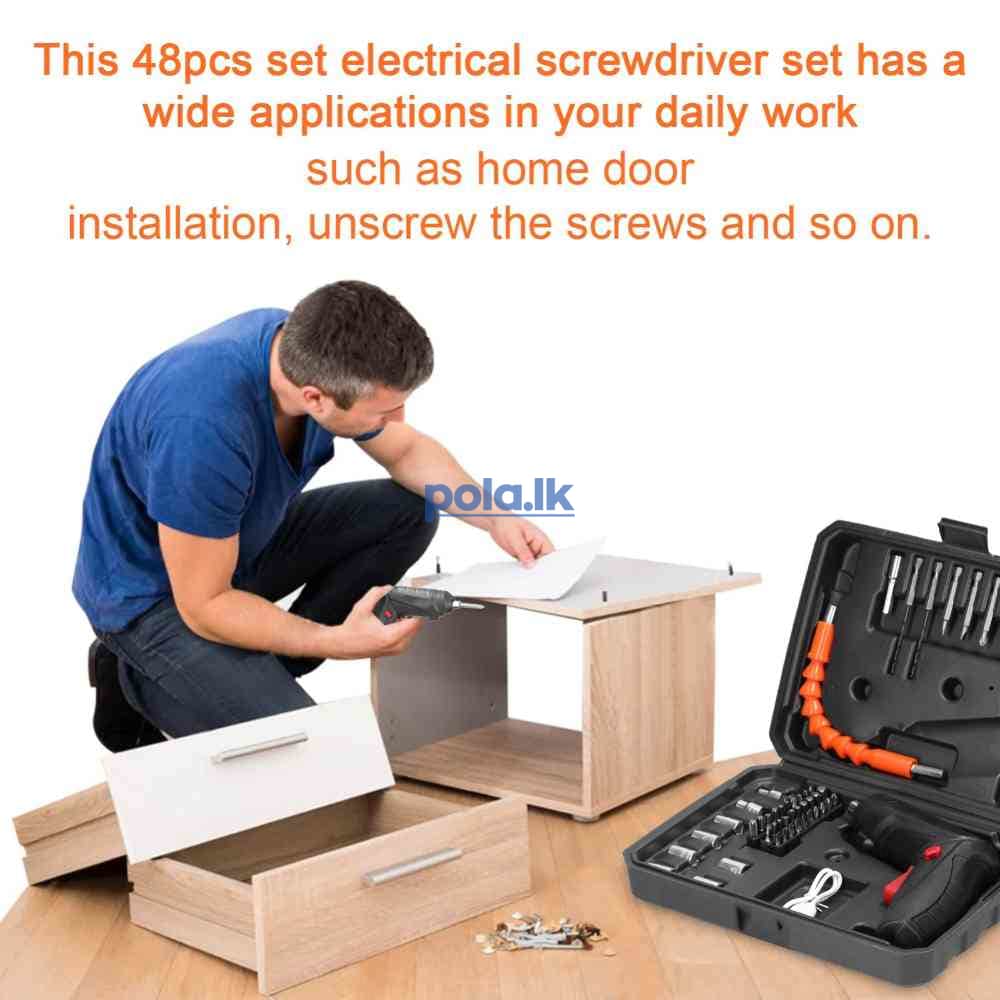 48 Pcs rechargeable electric screwdriver set - photo 3