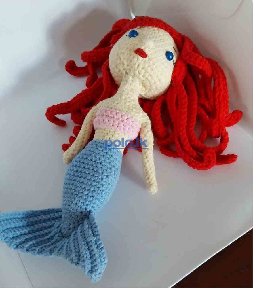 Amigurumi crocheted stuffed mermaid - photo 1