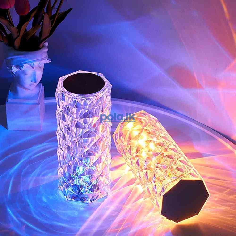Led crystal diamond touch lamp - photo 3