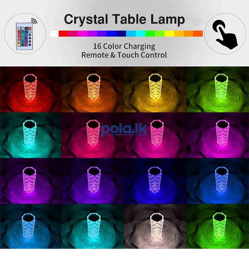 Led crystal diamond touch lamp - photo 7