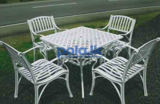 Cast steel table and chairs for sale - photo 1