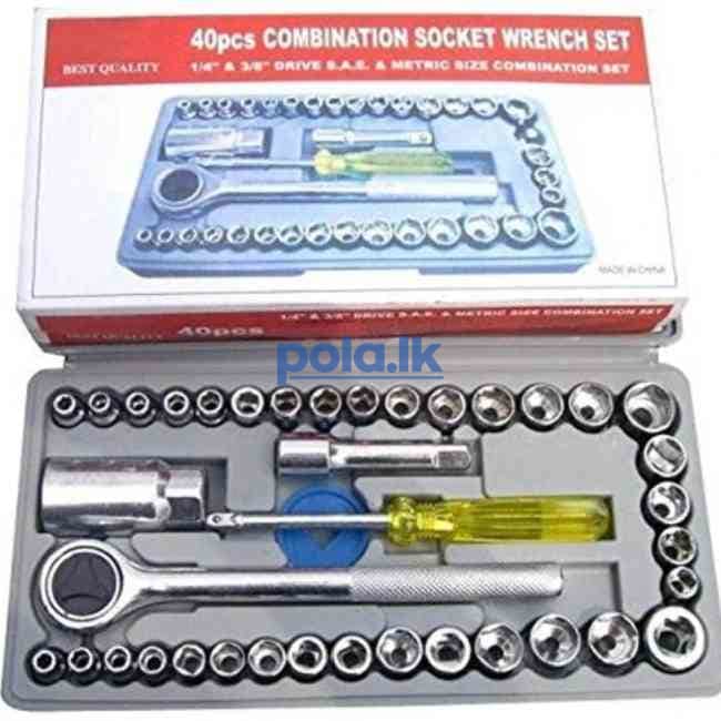 Aiwa socket wrench & tool kit set 40pcs - photo 2