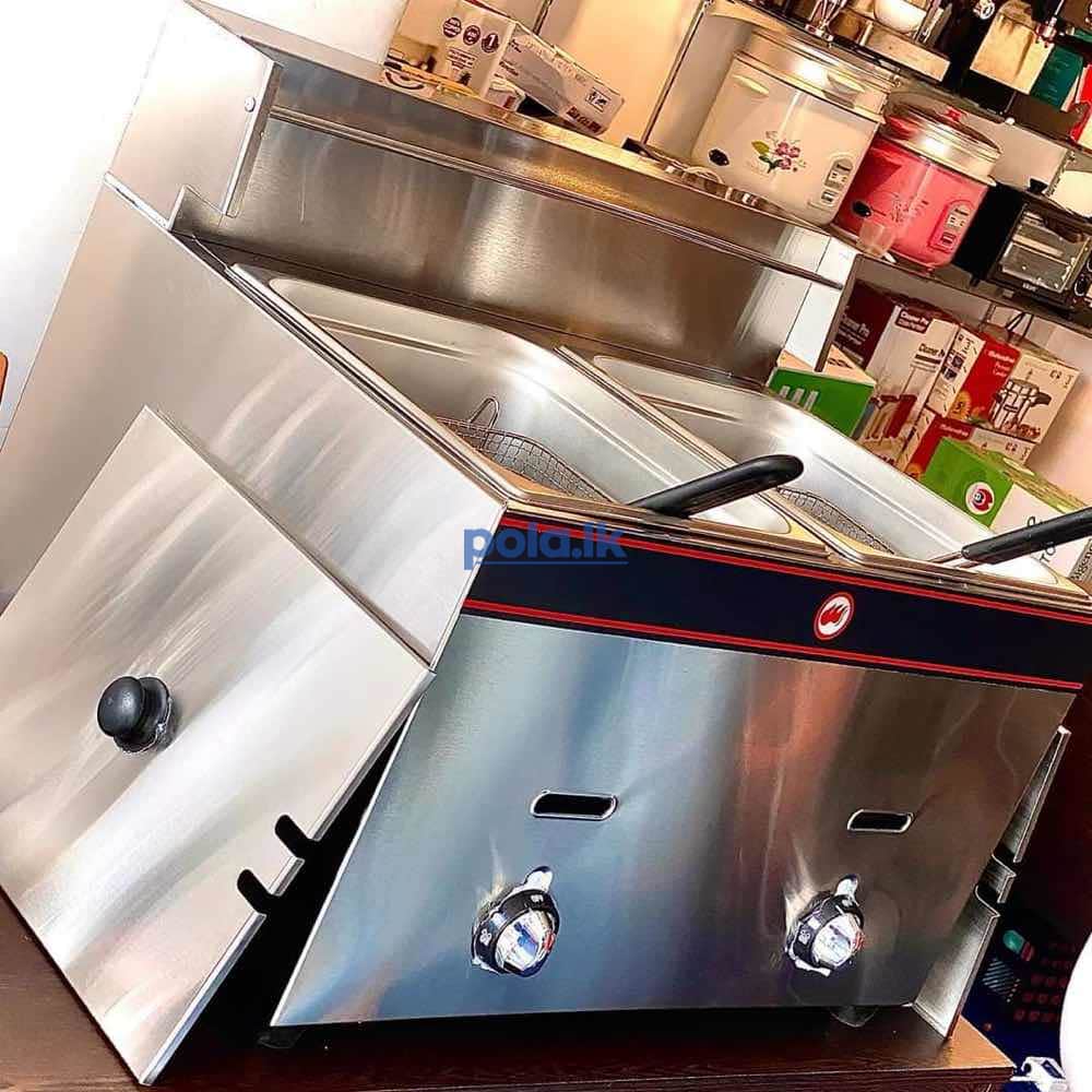 Double tank gas deep fryer - photo 1