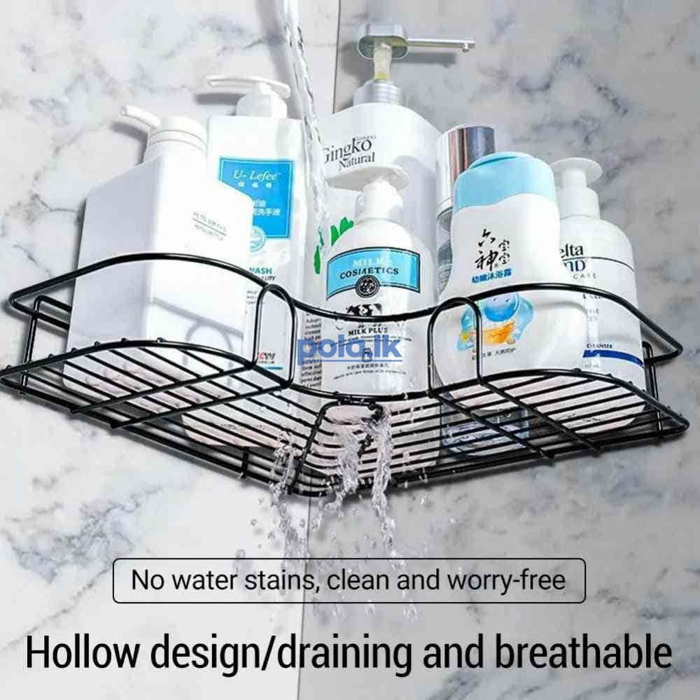 Stainless steel bathroom corner shelf - photo 1