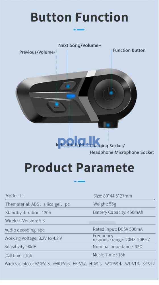 Bluetooth motorcycle helmet kit - photo 2