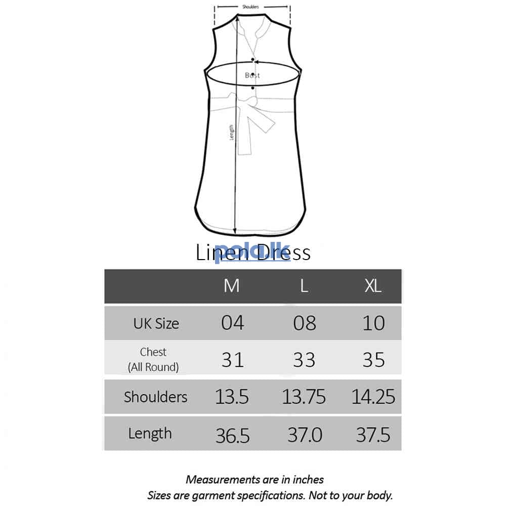 Linen dress with pockets removeable buttons - photo 2