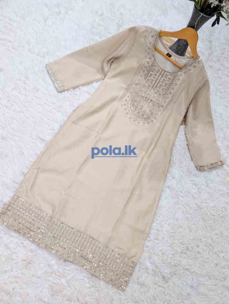 Women's pure crunchy silk kurta set's - photo 6