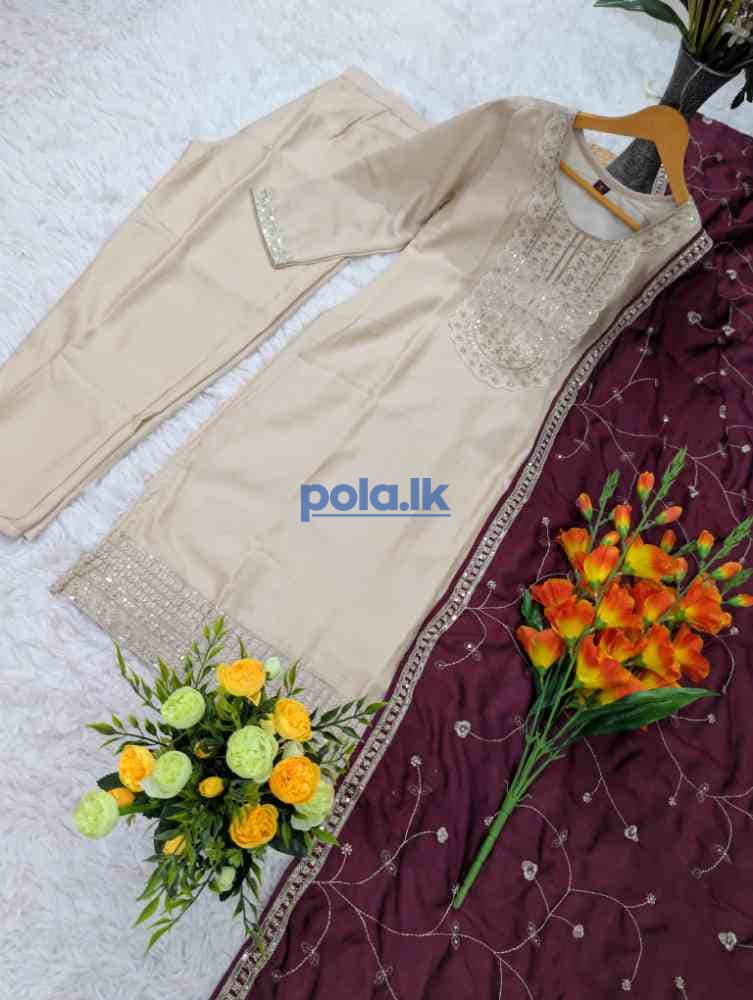 Women's pure crunchy silk kurta set's - photo 2