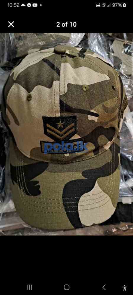 Embroidered camouflage cap - photo 4