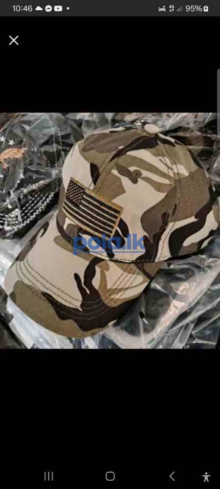 Embroidered camouflage cap - photo 6
