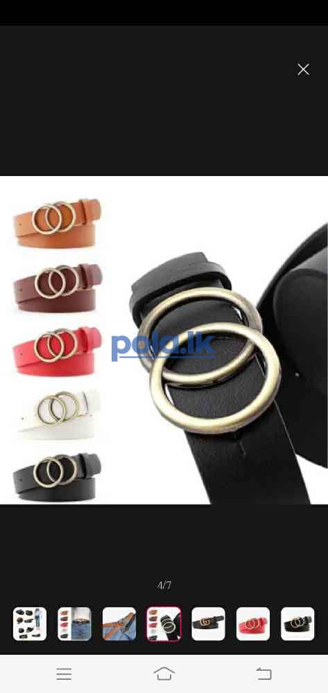 Genuine leather belt for women's - photo 4