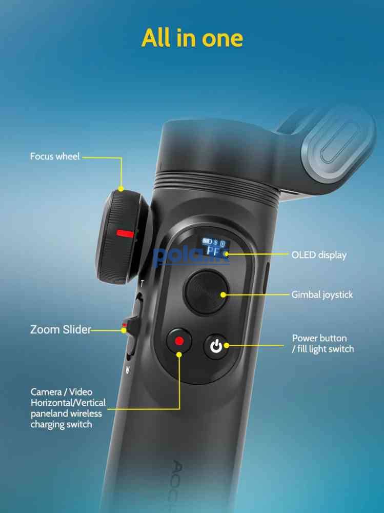 Aochuan smart x pro 3-axis phone gimbal stabilizer - photo 3