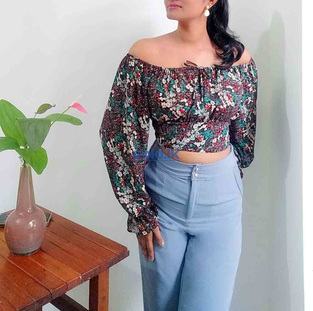 Aurora drape crop top collection - photo 1