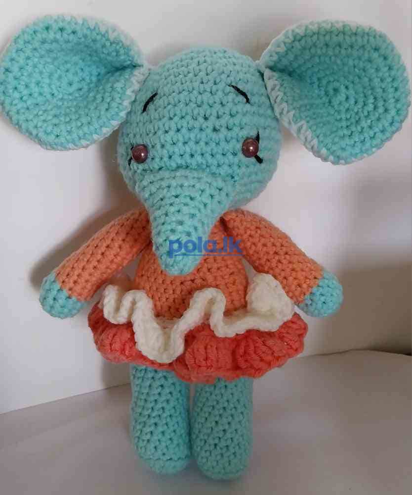 Amigurumi crocheted stuffed elephant - photo 4