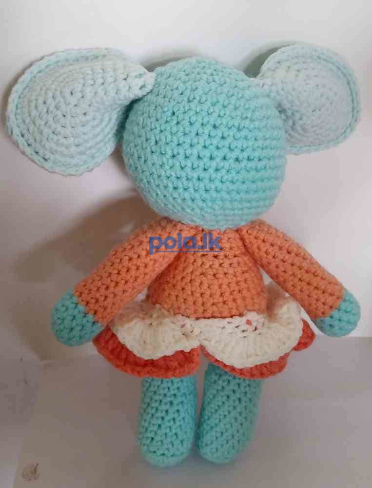 Amigurumi crocheted stuffed elephant - photo 6