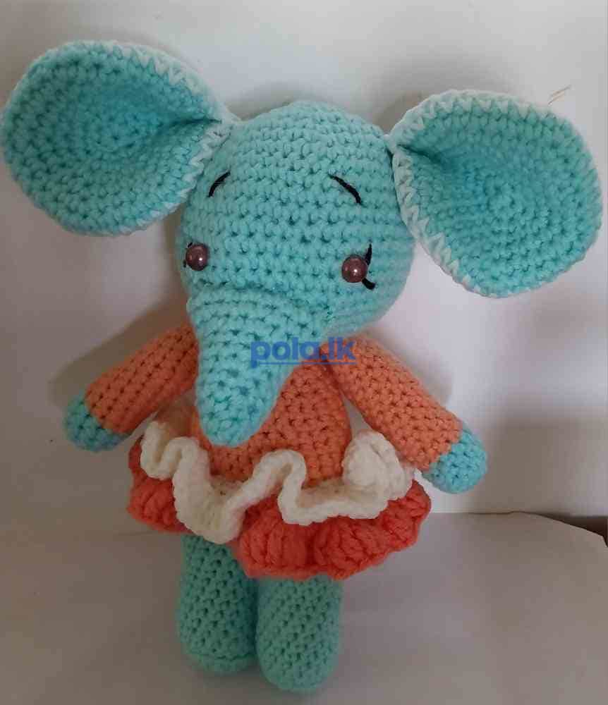 Amigurumi crocheted stuffed elephant - photo 5